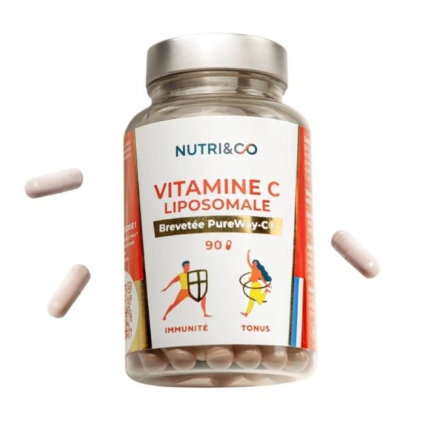 Nutri&Co Vitamine C Liposomale Énergie & Vitalité - 90 Gélules