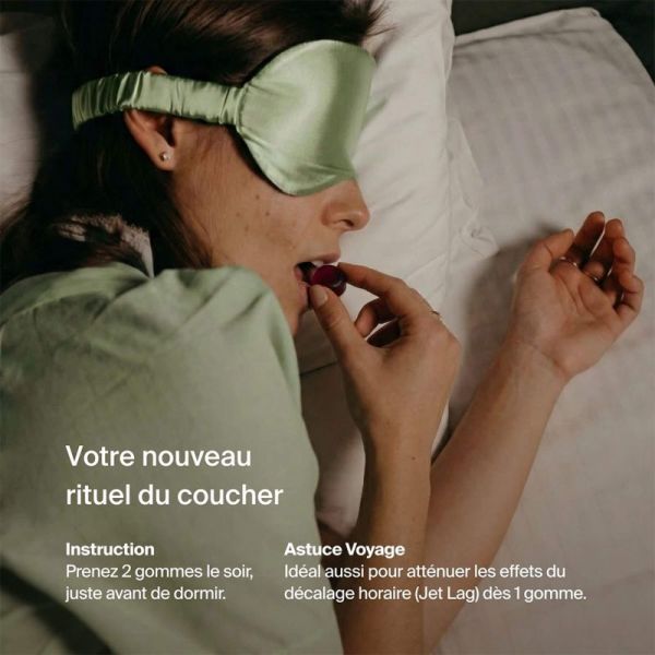 Naali Dream Gummies Sommeil 60 gommes Cerise – Mélatonine végétale et safran