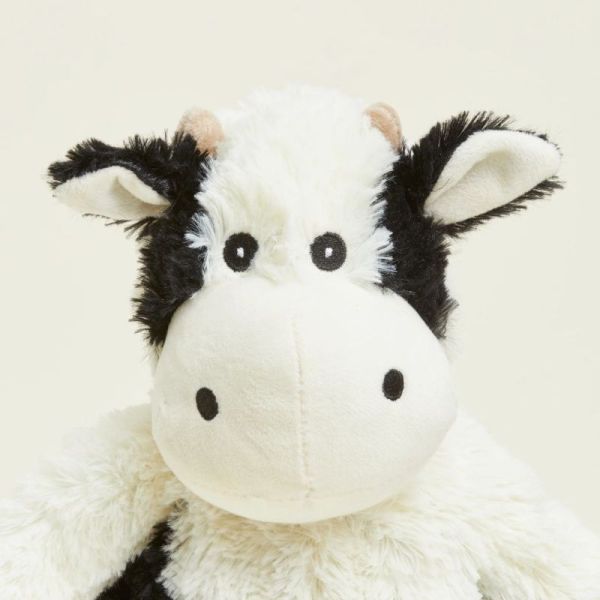 Soframar Warmies Bouillotte Peluche Déhoussable Vache 25 cm - Chaleur réconfortante et apaisante