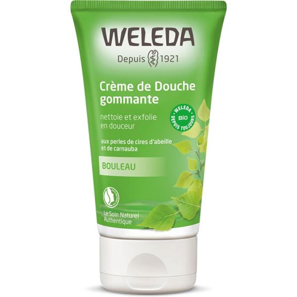 Weleda Pearl-Scrub Crème de Douche Gommante au Bouleau 150ml – Grain de peau affiné et douceur
