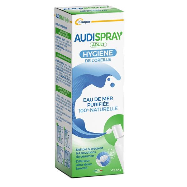 Audispray adultes spray auriculaire 50 ml - Bouchon de Cérumen