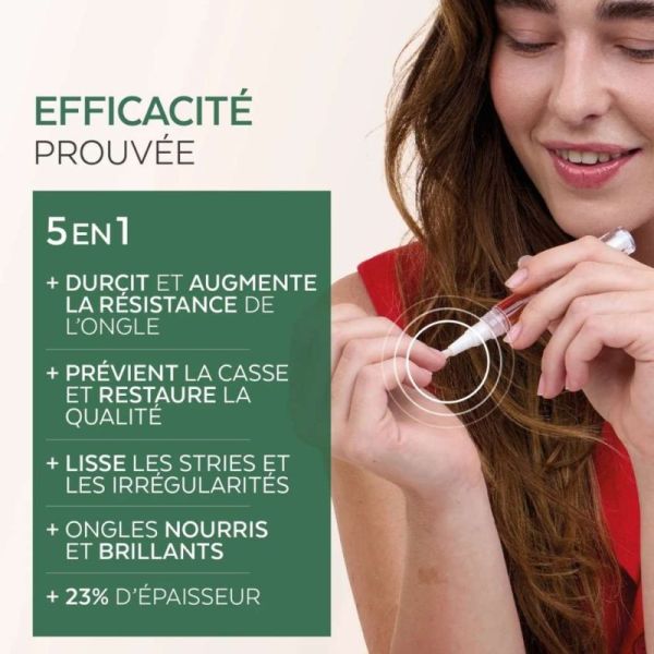 Poderm Stylo Durcisseur Ongles Cassants, Striés 2 ml - Fortifie et lisse l'ongle