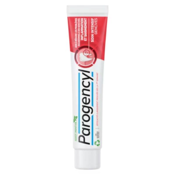 Parogencyl Dentifrice Soin Intensif Gencives 75ml - Réduction des inflammations et saignements occasionnels des gencives