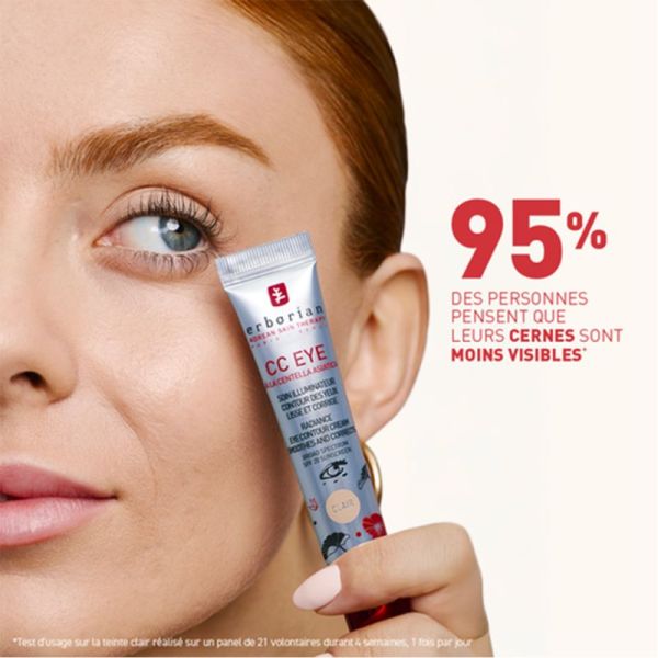 Erborian CC Eye Soin Illuminateur Contour des Yeux 10ml Teinte Doré – Crème teintée anti-cernes et lissante