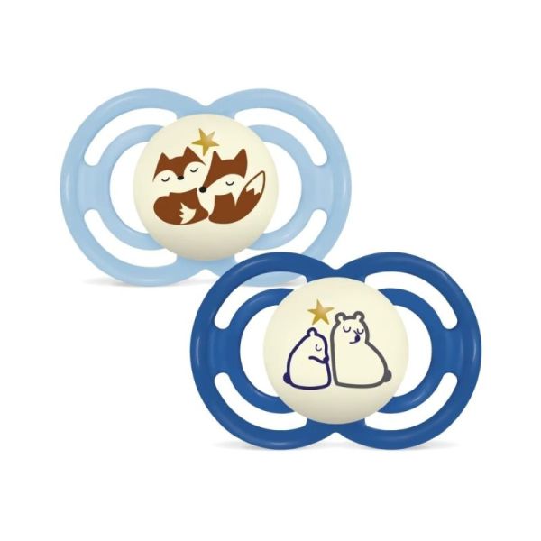 Mam Perfect Nuit 2 Sucettes Animaux - 6 mois et +