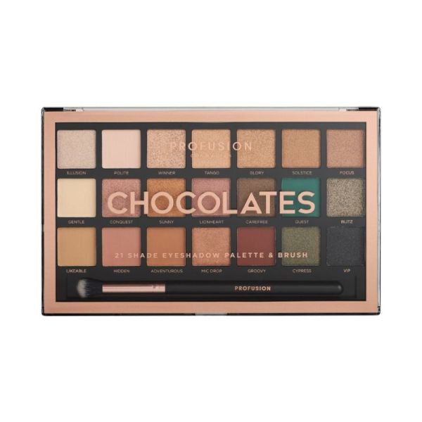 Profusion Cosmetics Palette Yeux 21 Pro Chocolates