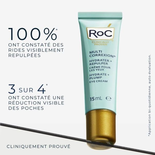 RoC Multi Correxion Hydrater + Repulper 15 ml - Contour des Yeux Hydratant