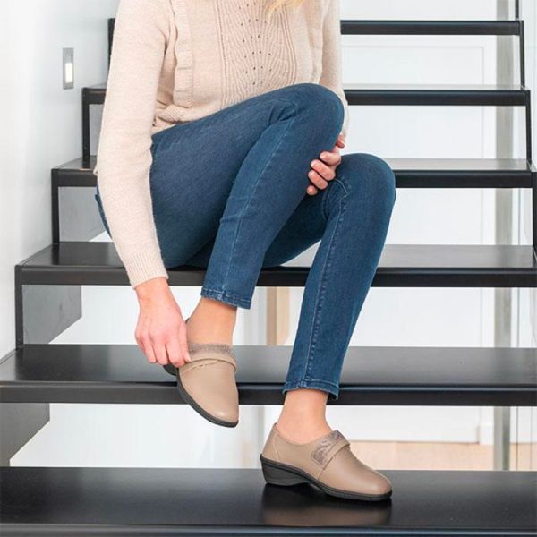 Gibaud CHUT Olbia Taupe - Chaussures Confort Mixte Pieds Déformés