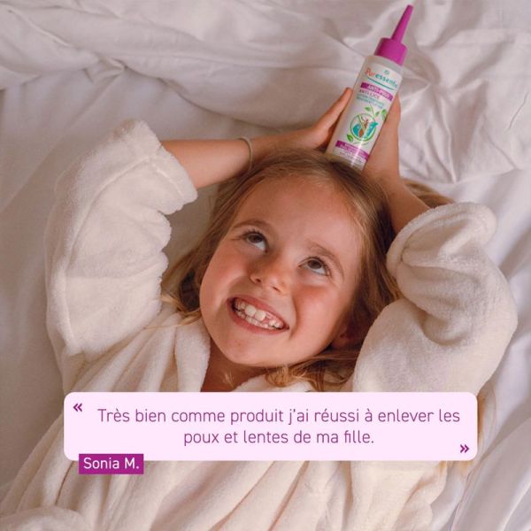 Puressentiel Lotion Anti-Poux 100 ml + Peigne – Traitement radical 100% naturel dès 10 minutes