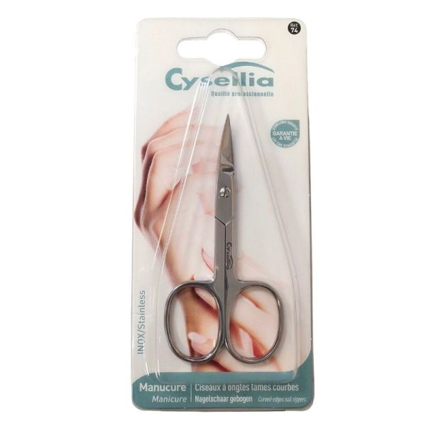 Cysellia Ciseaux à Ongles Lames Courbes - Réf. 74