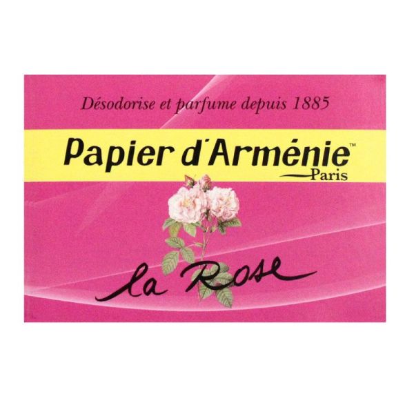 Papier d'Arménie Les carnets triple 12 feuillets carnet "la rose"