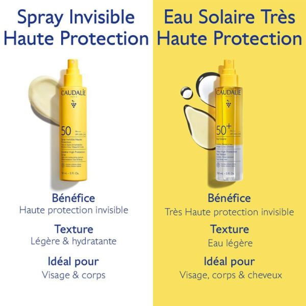 Caudalie Vinosun Protect Spray Solaire Invisible SPF50 75ml – Protection et antioxydant