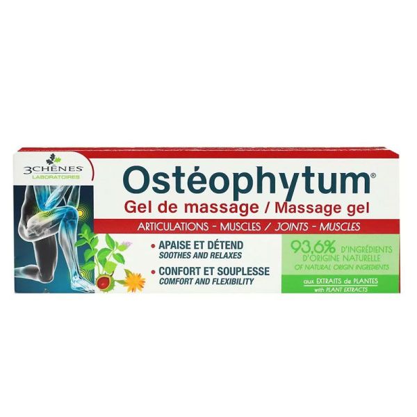 Les Trois Chênes Osteophytum Gel de Massage - Articulations et Muscles - 100ml