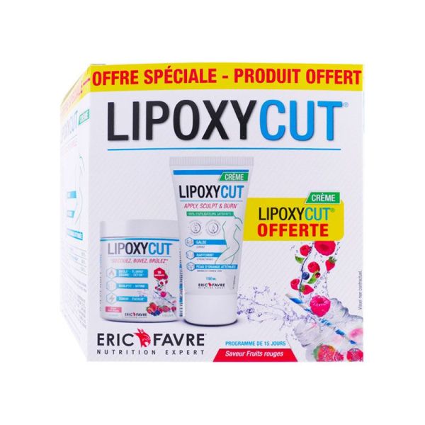 Eric Favre Lipoxycut Fruits Rouges - Silhouette Affinée et Tonique + Crème 150ml OFFERTE - Progamme de 15 jours