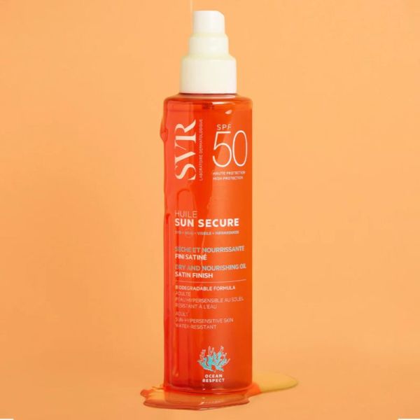 SVR Sun Secure Huile SPF50 Sèche & Nourrissante au Fini Satiné - 200 ml
