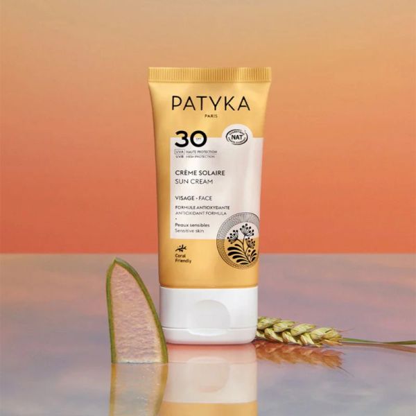 Patyka Crème Solaire Visage SPF30 Bio 40 ml – Haute protection minérale