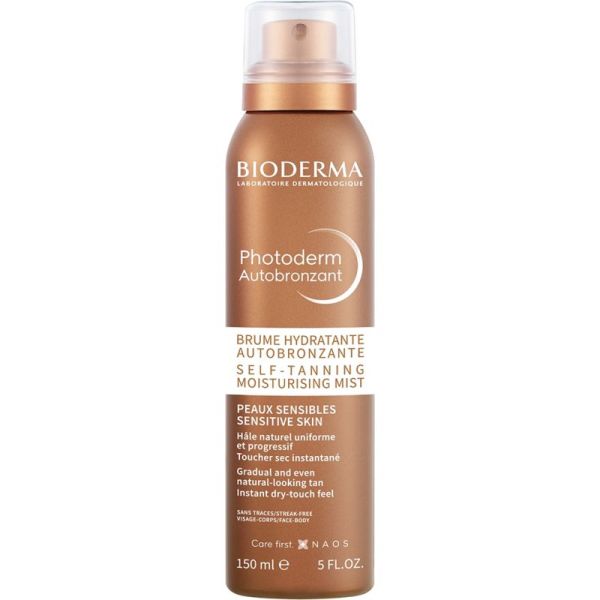 Bioderma Photoderm Autobronzant Brume Autobronzante Hydratante 150ml – Hâle naturel et hydratation