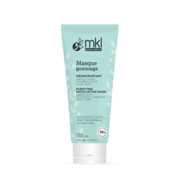 MKL Masque Gommage Désincrustant Bio Peau Purifiée & Grain Affiné - 75ml
