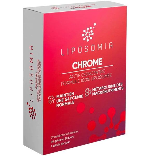 Prescription Nature Liposomia Chrome - Équilibre la Glycémie - 30 gélules