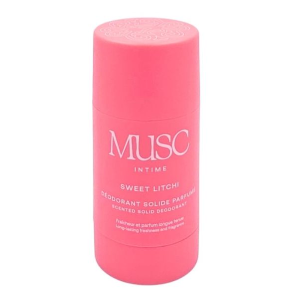 Musc Intime Sweet Litchi Déodorant Solide Parfumé 50g - Fraîcheur et parfum fruité longue tenue