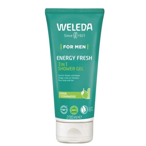 Weleda Homme Gel Douche Energy Fresh 3en1 - 200ml