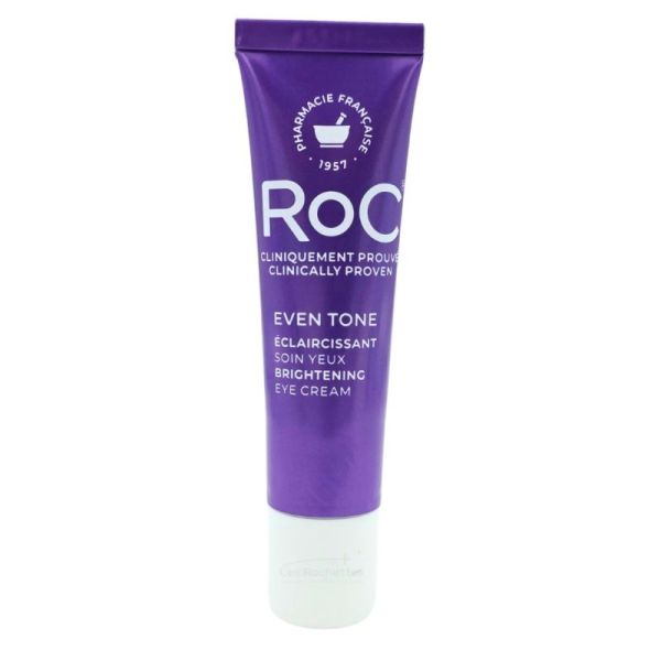 RoC Even Tone Éclaircissant Soin Yeux 15 ml - Réduit visiblement les cernes