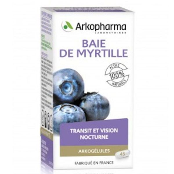 Arkopharma Arkogélules Baie de Myrtille Bio 40 gélules