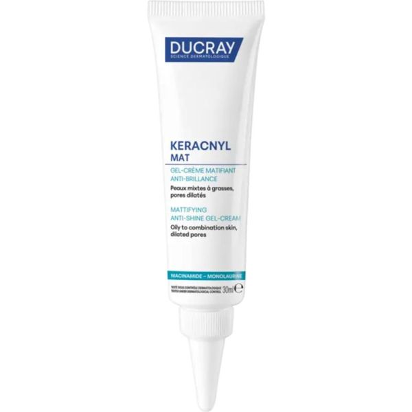 Ducray Keracnyl Mat Gel-Crème Matifiant 30ml – Anti-brillance