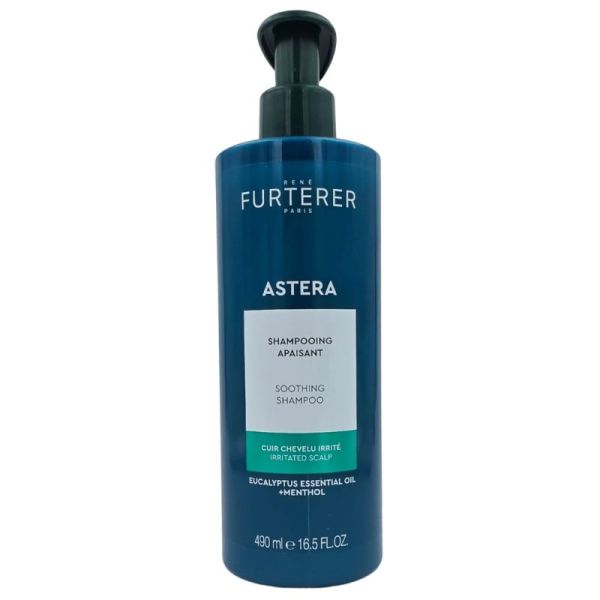 René Furterer Astera Shampooing Apaisant 490 ml - Soin rafraîchissant pour cuir chevelu irrité