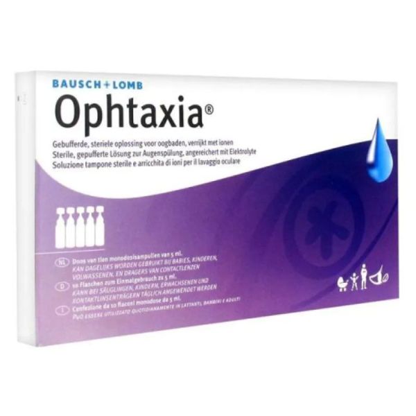 Ophtaxia Solution Oculaire 10 Unidoses – Hygiène et lavage de l'œil