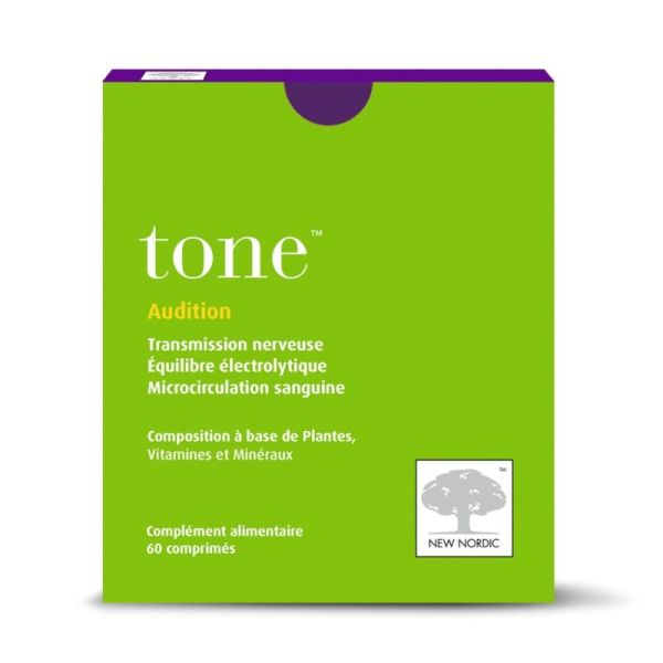 New Nordic Tone 60 comprimés - Préserve le confort auditif et réduit les sifflements d'oreilles