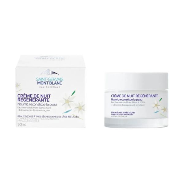 Saint-Gervais Mont Blanc Crème de Nuit Régénérante - 50 ml