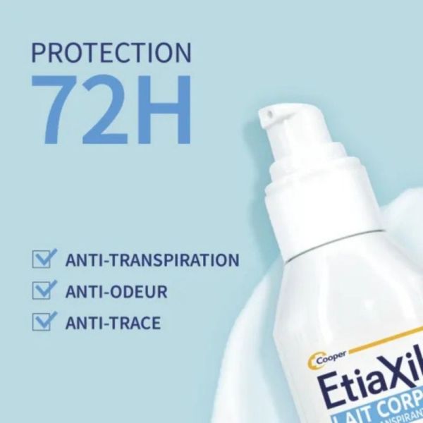 Etiaxil Lait Corporel Anti-Transpirant 72h 100ml – transpiration maîtrisée longue durée