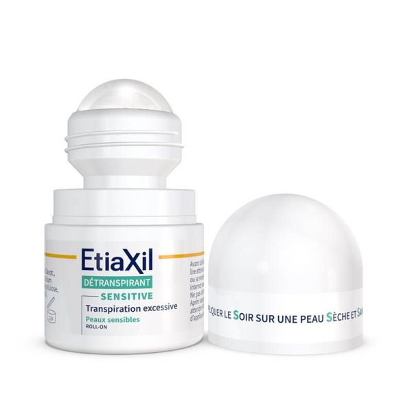 Etiaxil Détranspirant Peaux Sensibles Roll-On 15ml - Transpiration excessive des aisselles