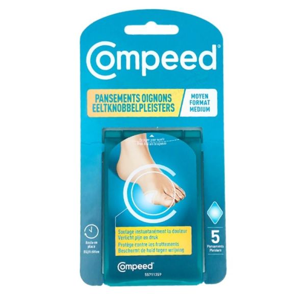 Compeed Oignons Moyen Format 5 Pansements – Soulagement immédiat et protection