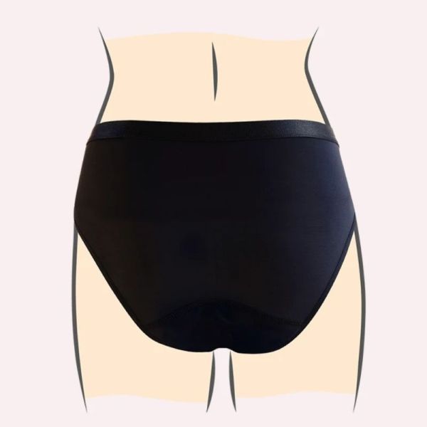 Saforelle Culotte Menstruelle Premières Règles 12-14 ans - Culotte en coton BIO ultra absorbante, flux abondant jusqu'à 12h