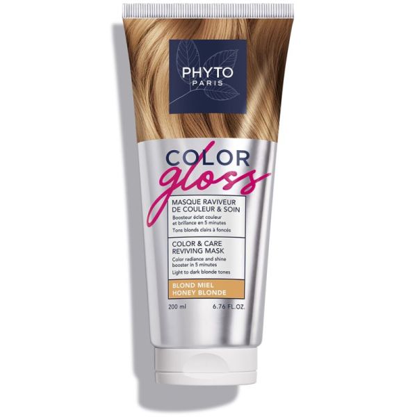 Phyto PhytoCOLOR GLOSS Masque Raviveur de Couleur et Soin Blond Miel 200ml – Éclat et reflets dorés