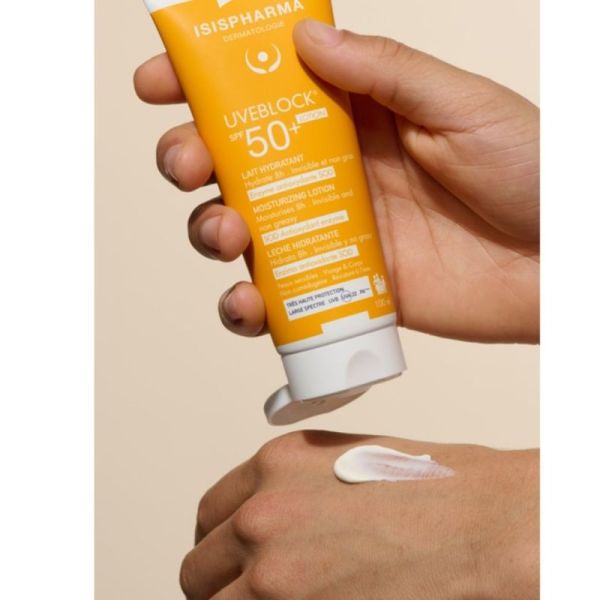 ISISPHARMA Uveblock Lotion SPF50+ - 100ml – lait solaire hydratant invisible et non gras