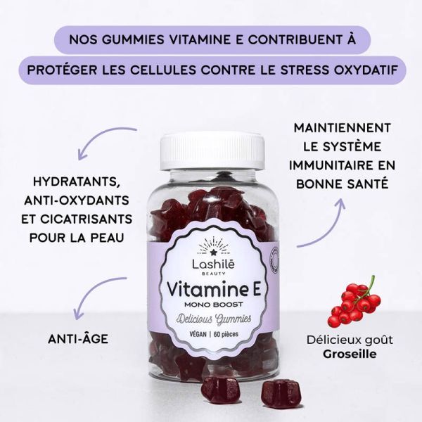 Lashilé Beauty Vitamine E - 60 gommes