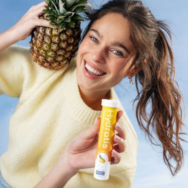 Hydratis Ananas 10 pastilles - Hydratation optimisée et récupération musculaire
