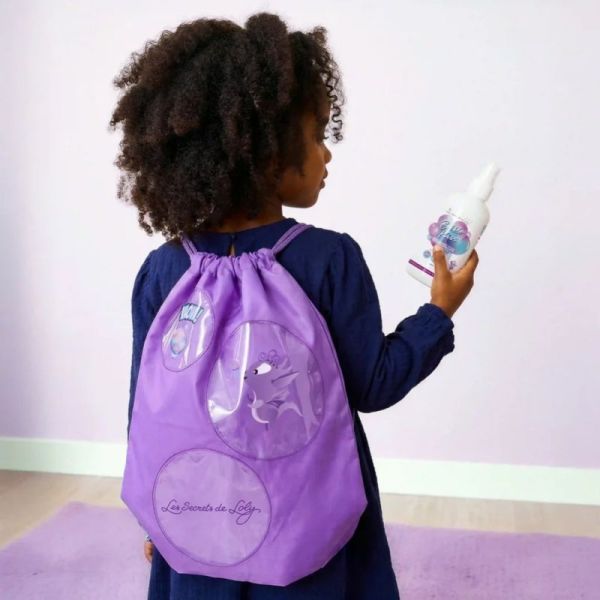 Les Secrets de Loly Coffret Enfants Bye Bye les Nœuds - Rituel Démêlant Bubble Smooth (100 ml) + Bubble Kurl (250 ml) + Sac Bubbly Offert