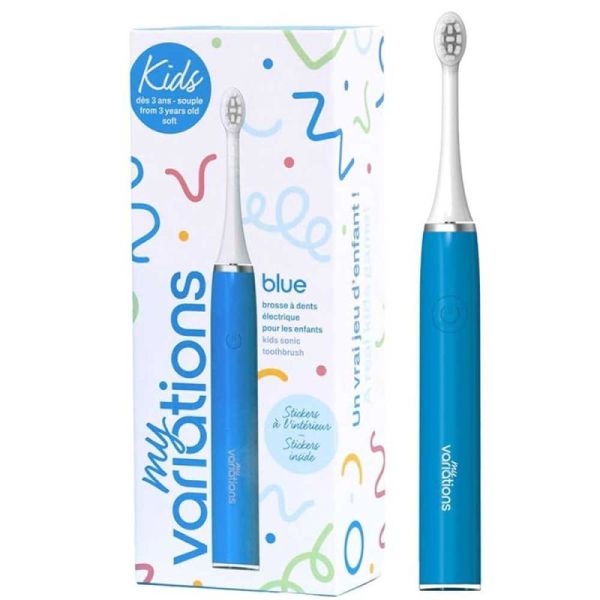 Myvariations Kids Brosse À Dents Électrique Enfant - De 3 à 12 ans - Couleur Bleu - 1 unité