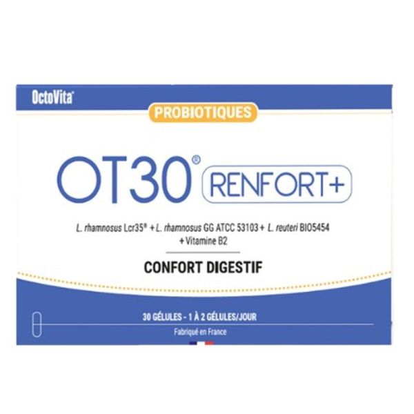 Octovita OT30 Renfort+ 30 gélules - Probiotiques, confort digestif