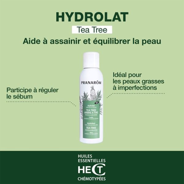 Pranarôm Hydrolat Tea Tree Arbre à Thé Bio 150ml – Purifiant et assainissant