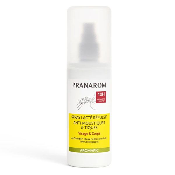 Pranarôm Aromapic Spray Lacté Anti-Moustiques  & Tiques - 100ml