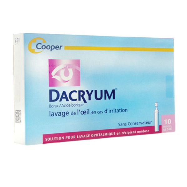 Dacryum Solution pour Lavage Ophtalmique 10 unidoses