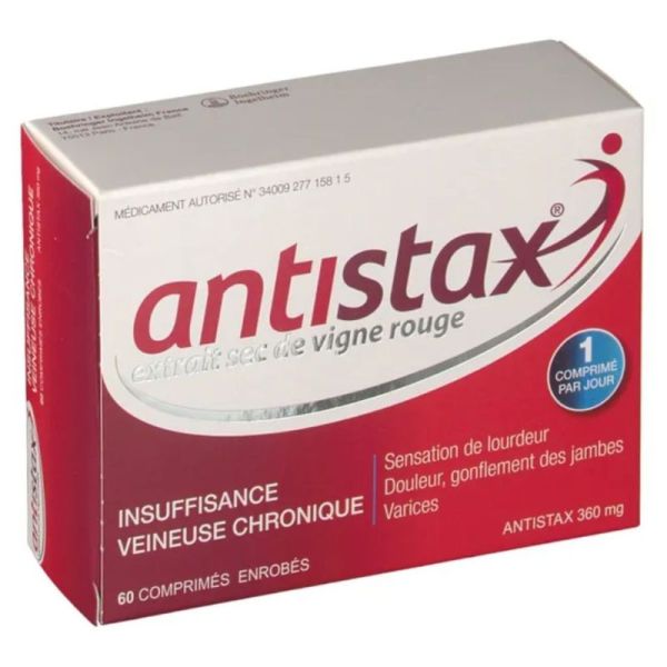 EG Labo Antistax 360mg Insuffisance Veineuse Chronique - 60 Comprimés