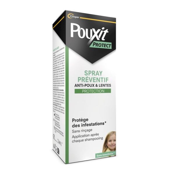Pouxit Protect Spray - 200ml - Préventif anti-poux et lentes, sans rincage