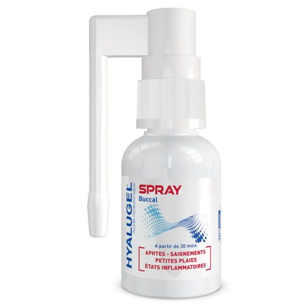 Hyalugel Spray Buccal - 20ml - Soulage les aphtes, petites plaies et inflammations