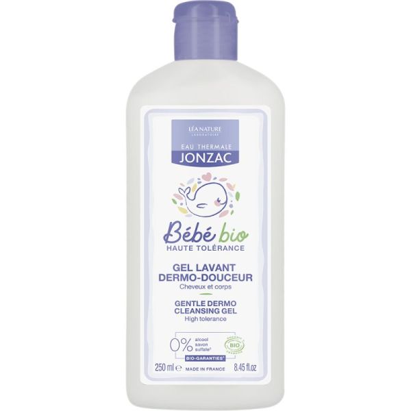 Eau Thermale Jonzac Bébé Gel Lavant Dermo-Douceur Bio - 250 ml - Nettoie, hydrate et protège la peau de bébé